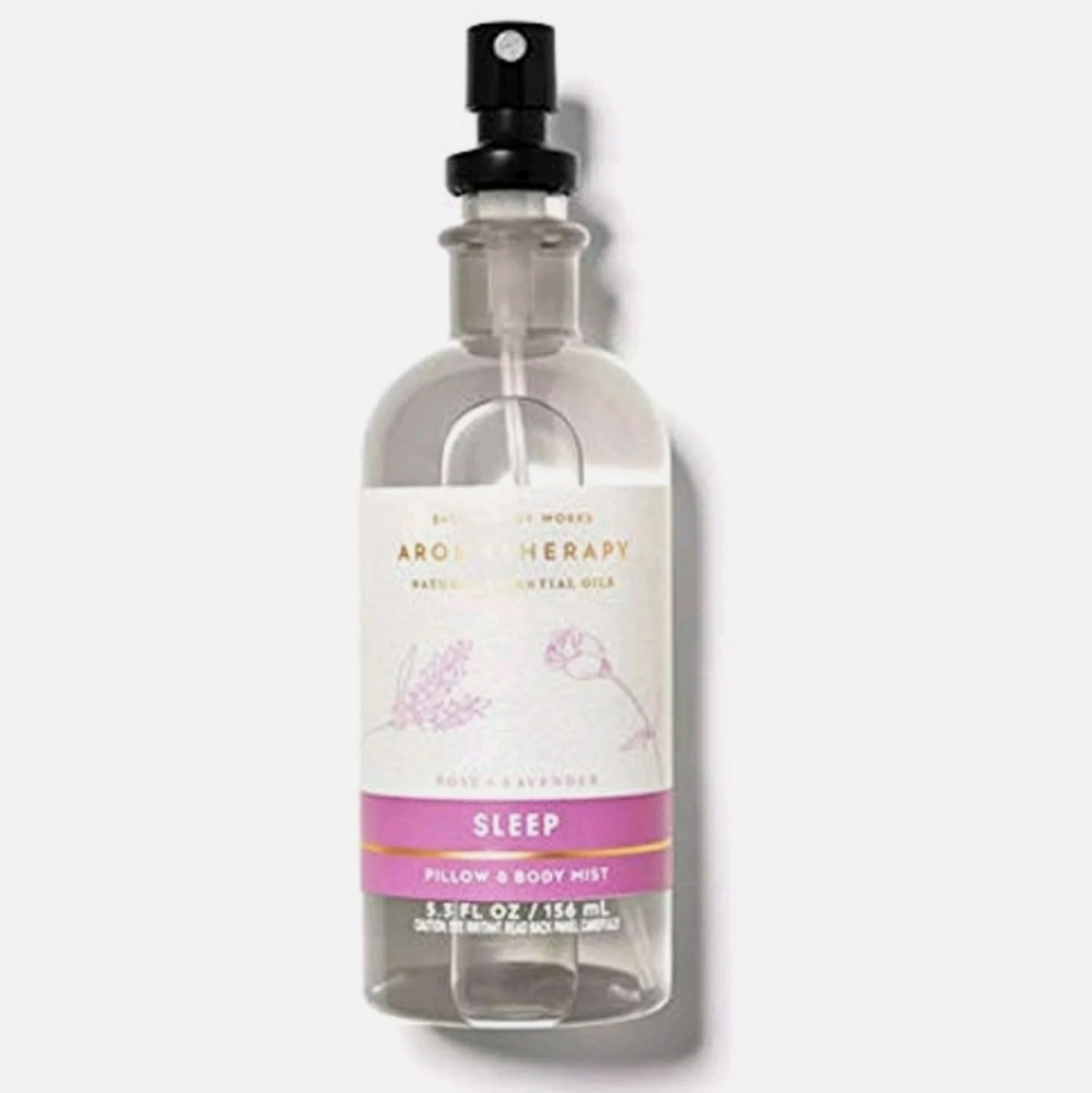 New Bath & Body AROMATHERAPY SLEEP ROSE LAVENDER pillow mist body